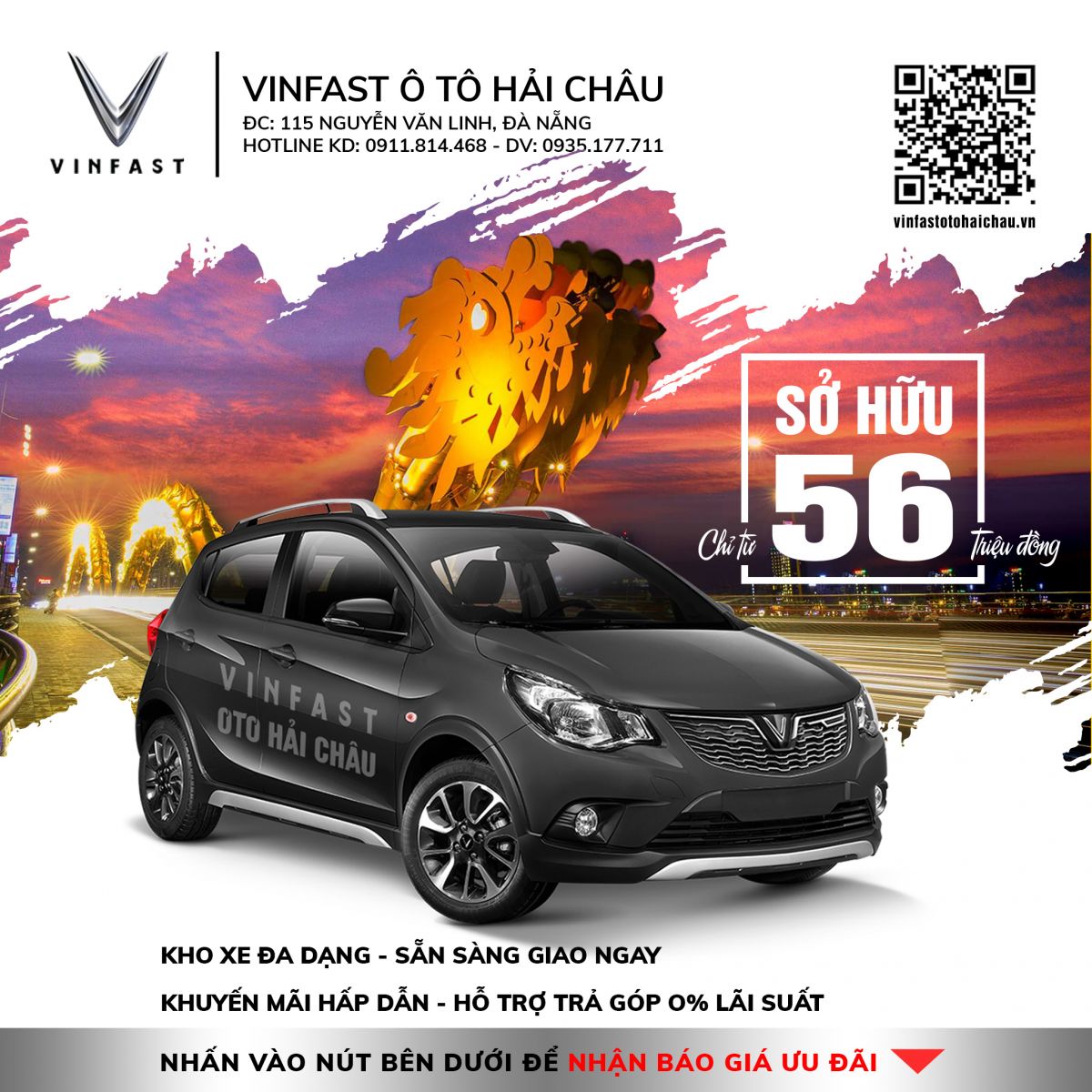 Sở hữu Fadil chỉ từ 56 triệu - VinFast Đà Nẵng