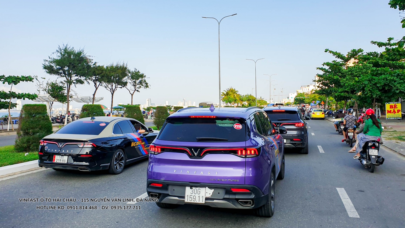 Đoàn xe Big Off 3 miền gây ấn tượng mạnh tại cung đường biển Nguyễn Tất Thành, Đà Nẵng